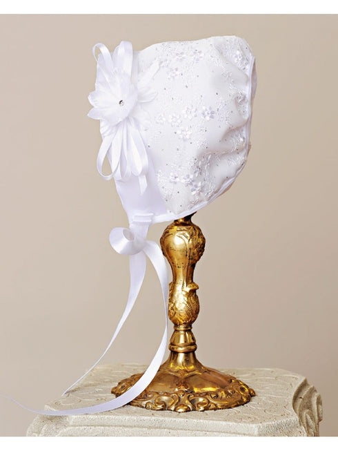 Baby Girls White Jada Christening Gown Newborn-24M - SophiasStyle.com